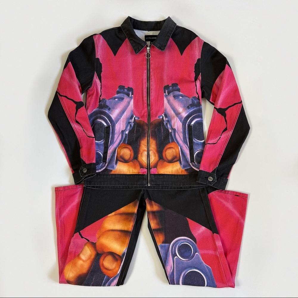 Kyriacos global Gun Heart Denim Set